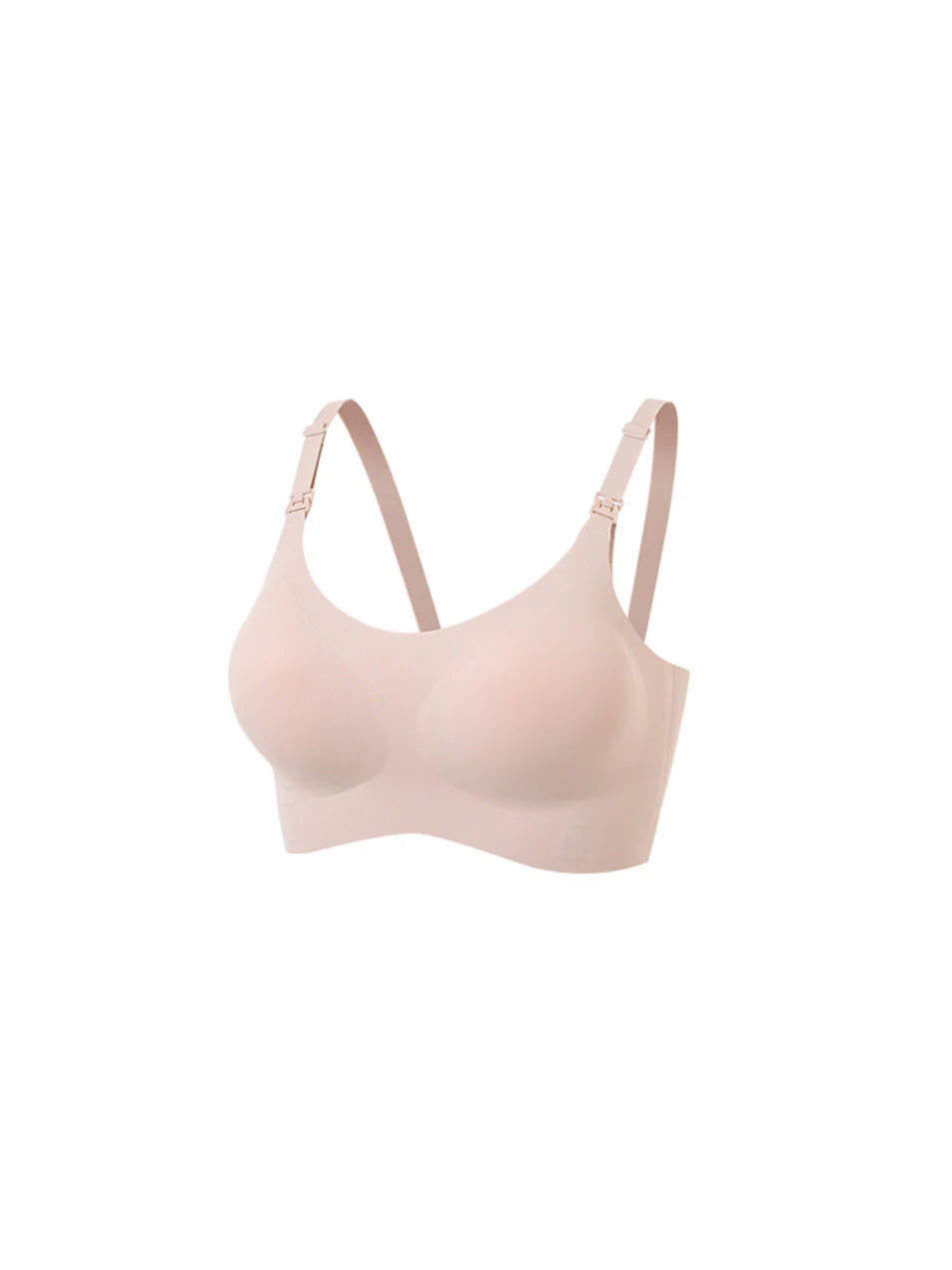 Maternity Seamless Nursing Bra Solid Color Dark Gray