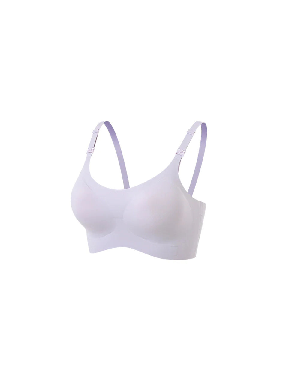 Maternity Seamless Nursing Bra Solid Color Dark Gray