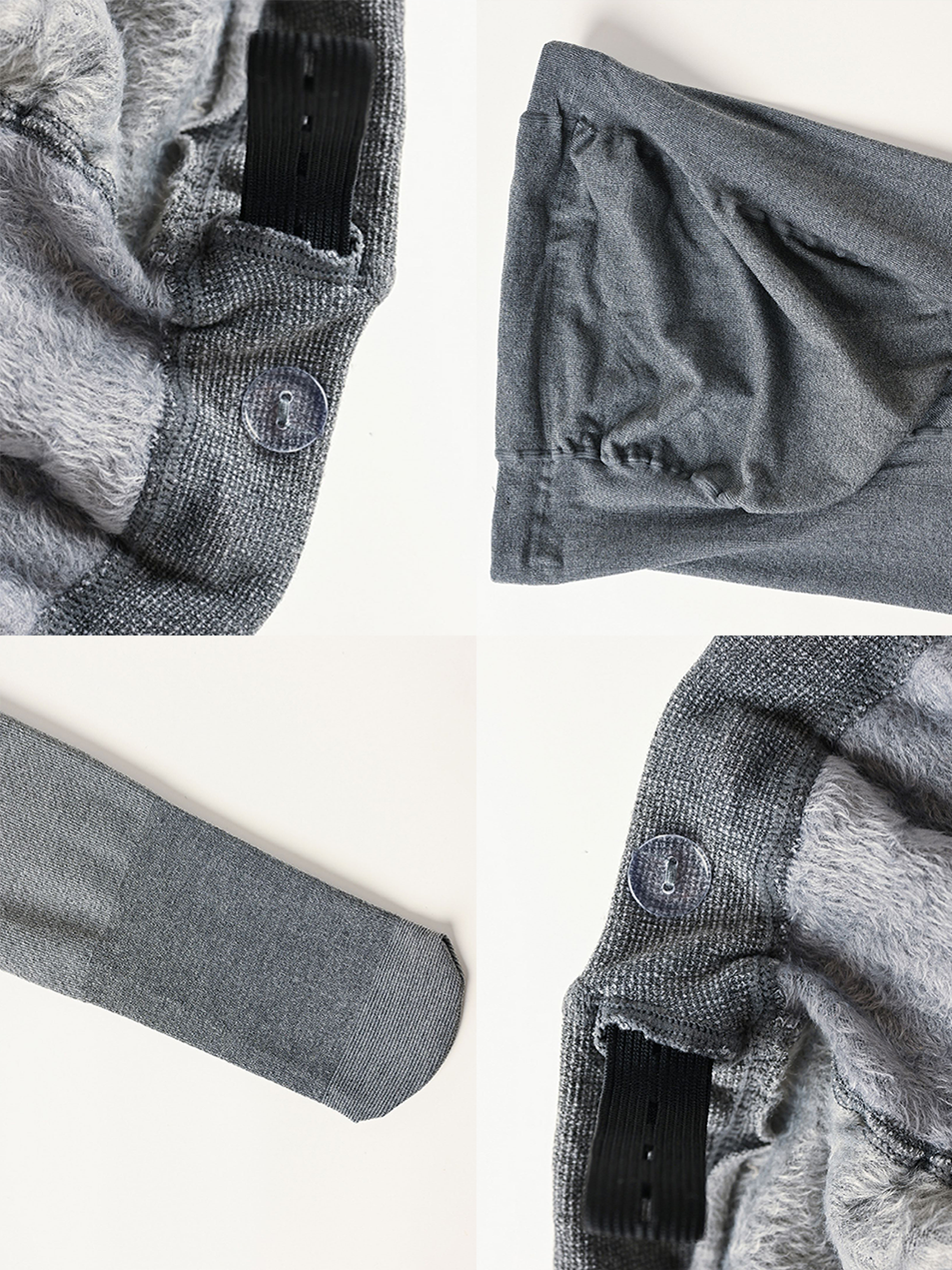 Maternity Solid Color Adjustable Waist Thermal Lined Leggings Winter Clothes For Women