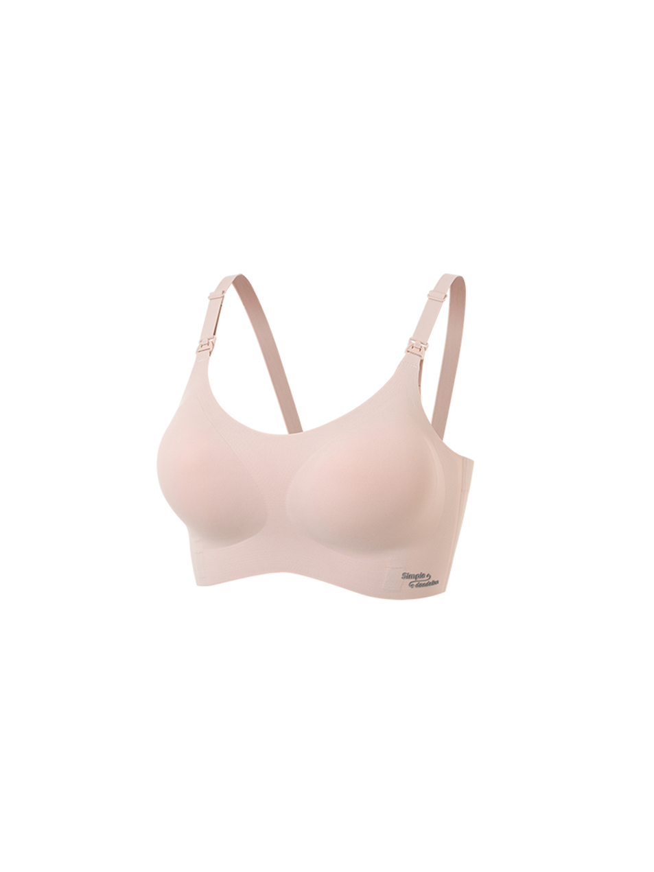 Maternity Seamless Nursing Bra Solid Color