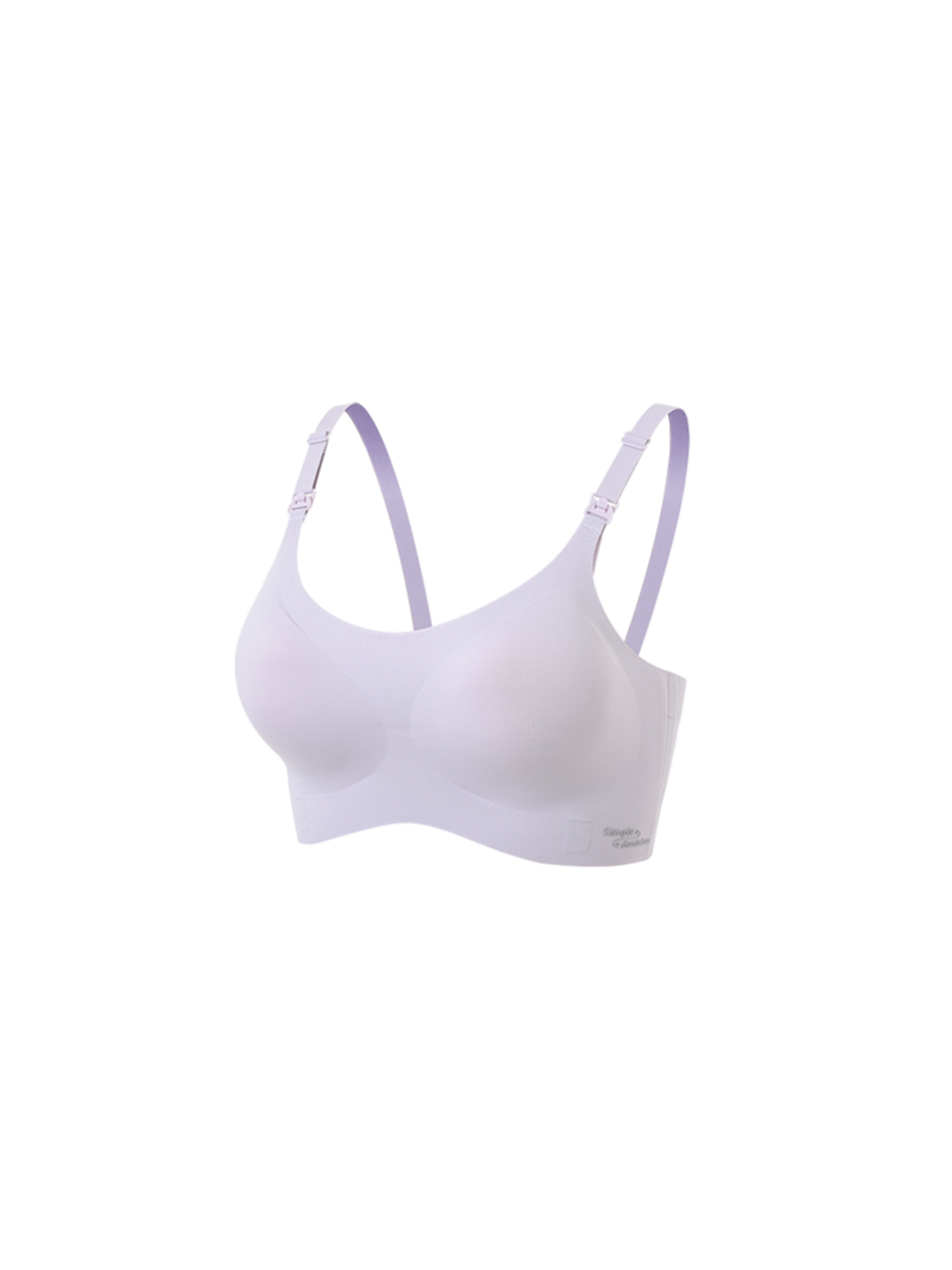 Maternity Seamless Nursing Bra Solid Color