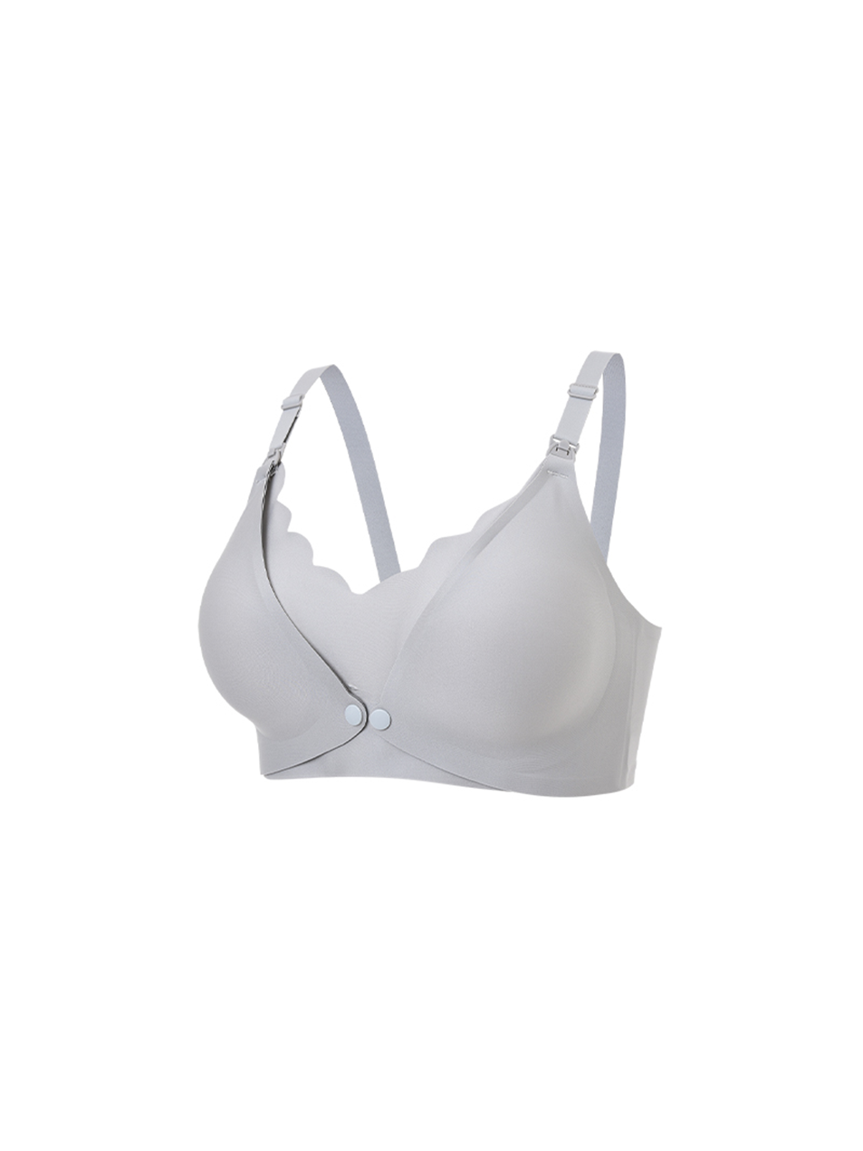 Maternity Seamless Nursing Bra Solid Color
