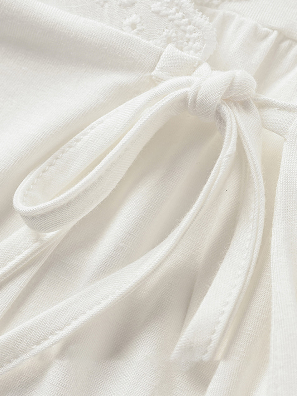 Maternity Pajama Set with Contrast Lace Ruffle Trim Cozy Fall Sleepwear for Moms