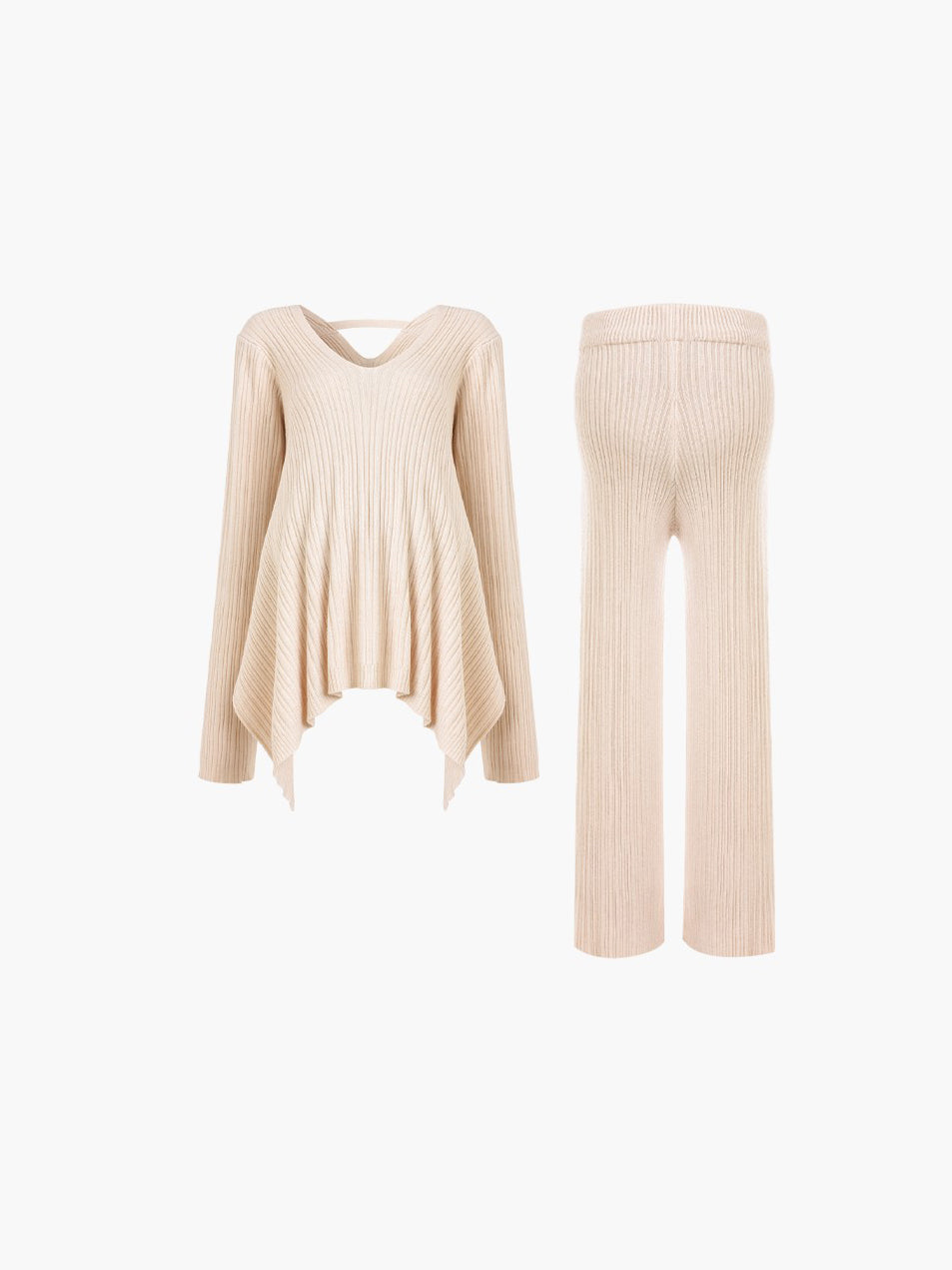 Pregnant Women 2-Piece Set, Solid Long Sleeve Top and Pants, Minimalist Casual Maternity Wear