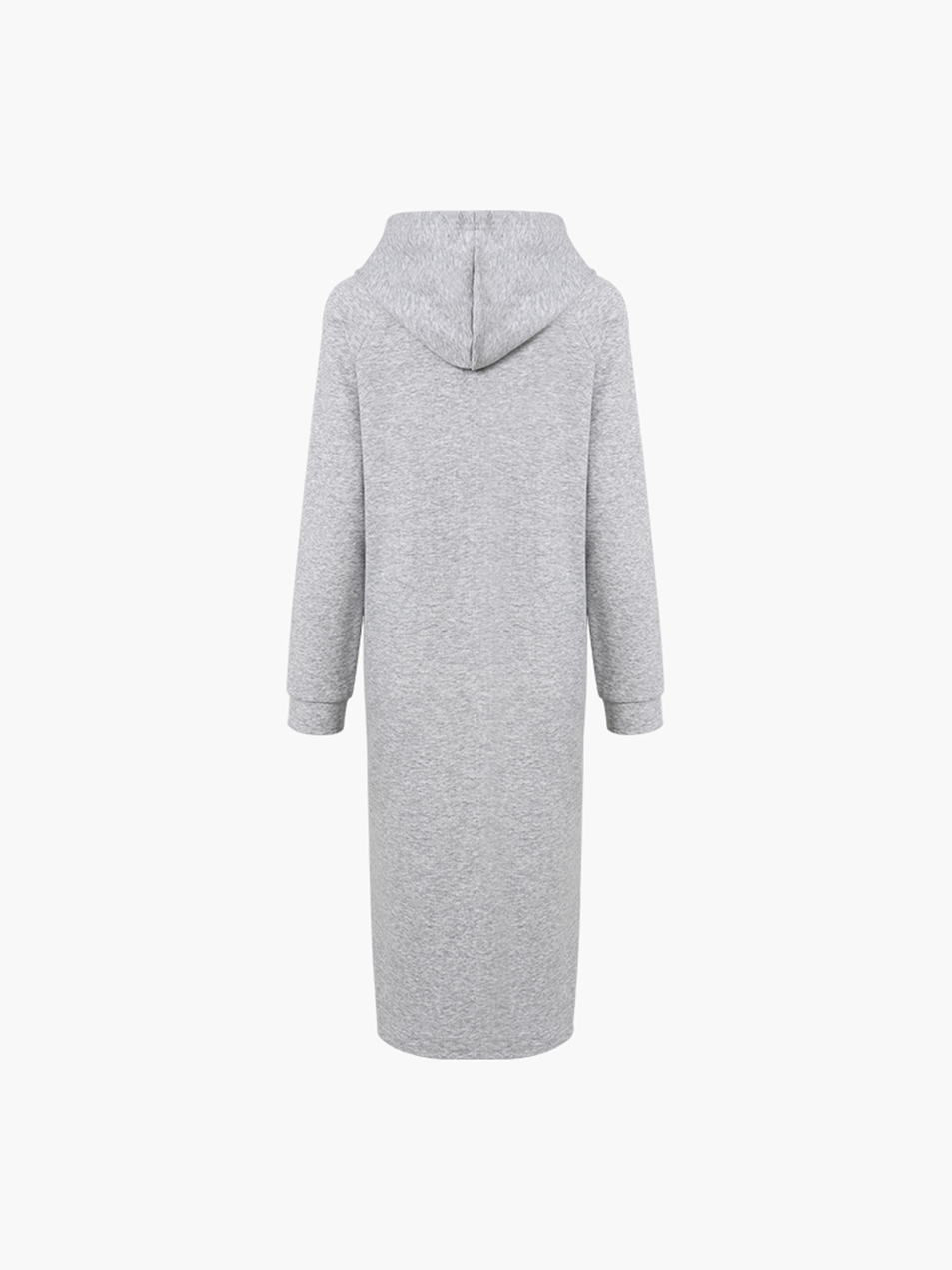 Maternity Long Sleeve Drawstring Hooded Fitted Casual Dress