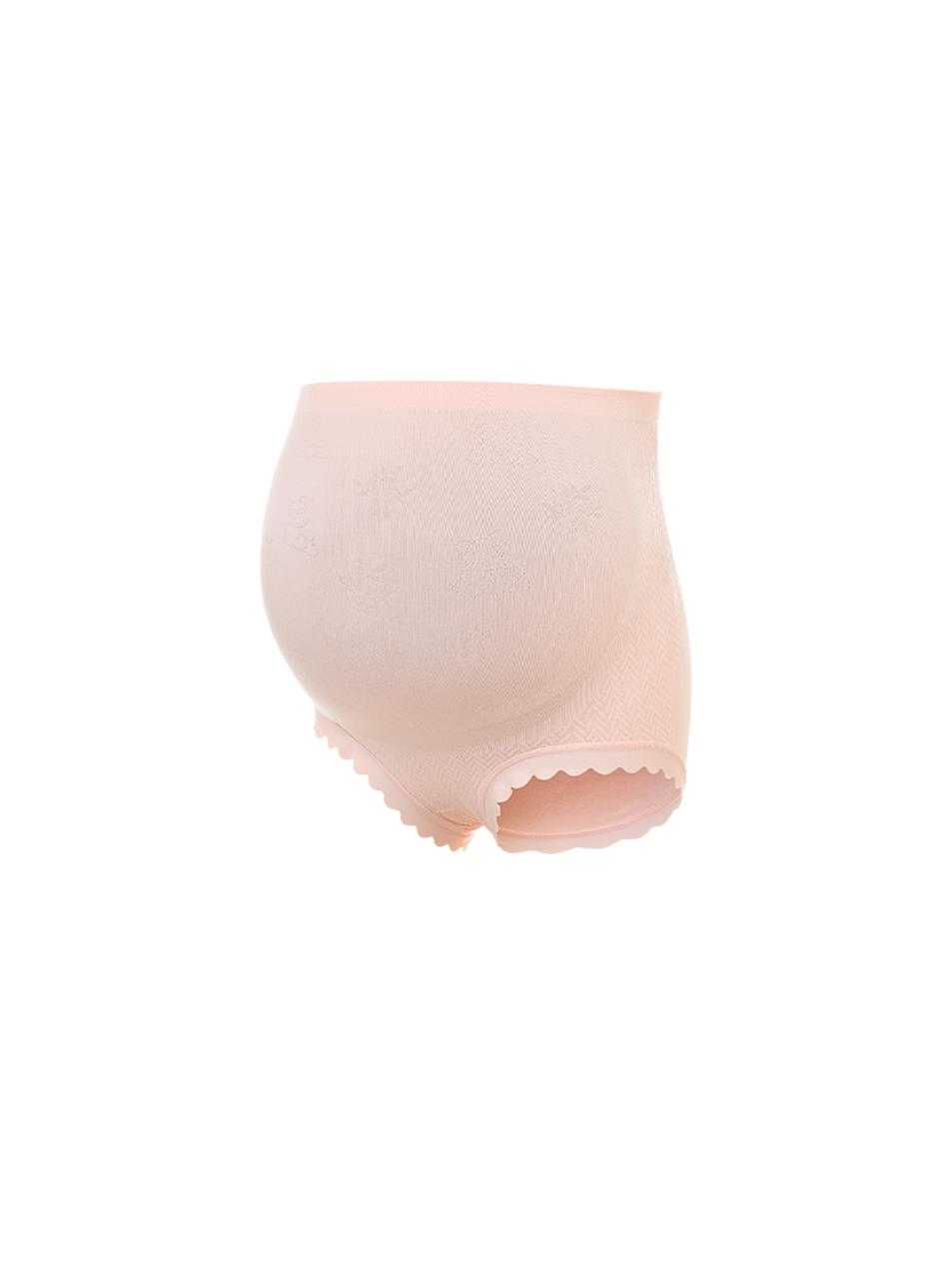 Maternity Solid Ribbed Knit Panty For Mother Pink