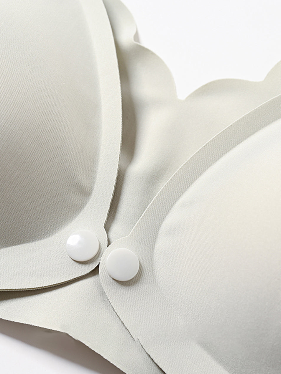 Maternity Solid Color Front Opening Nursing Bra With Adjustable Straps And No Wire Skin Color