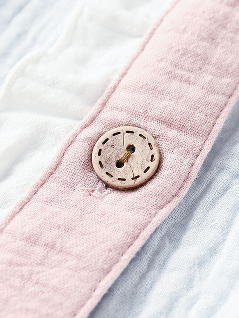 Maternity Contrast Piping Pocket Patched Shirt  Pants PJ Set Pajama Set For Mother