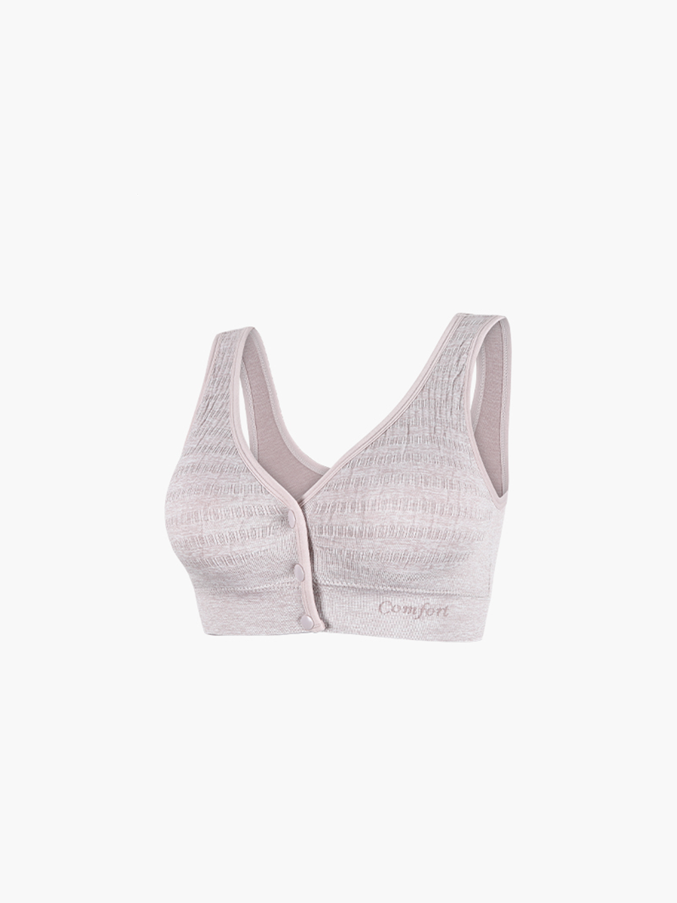 Wire Free Maternity Nursing Bra Front Opening Adjustable Straps Simple Design