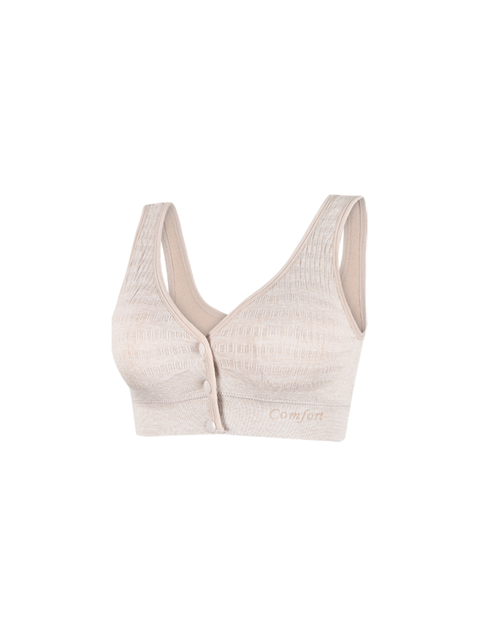 Wire Free Maternity Nursing Bra Front Opening Adjustable Straps Simple Design