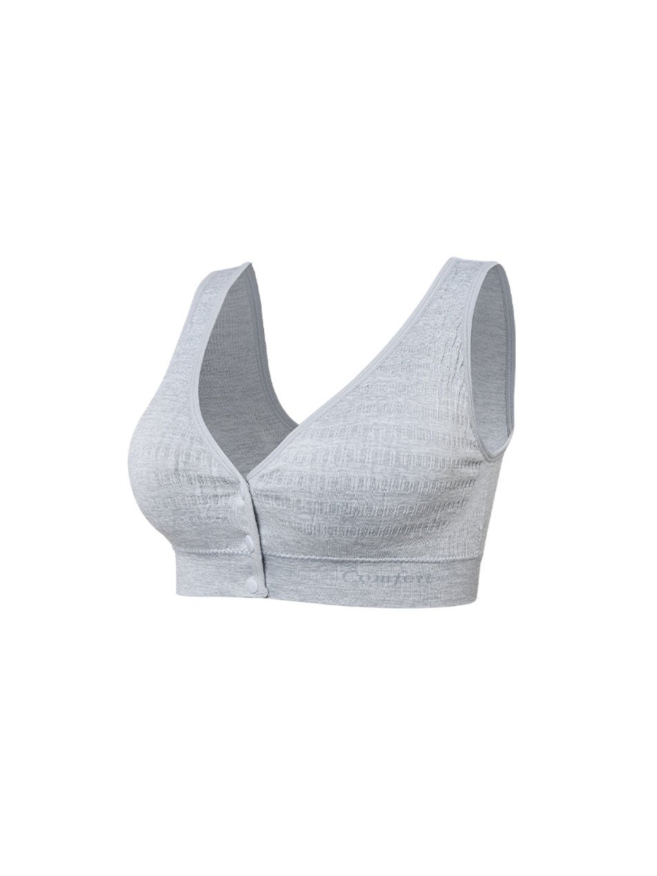 Comfortable Maternity Nursing Bra Solid Color Front Opening with Adjustable Straps